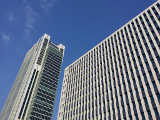 Intesa-Sanpaolo's skyscraper and Palace of the Province of Turin